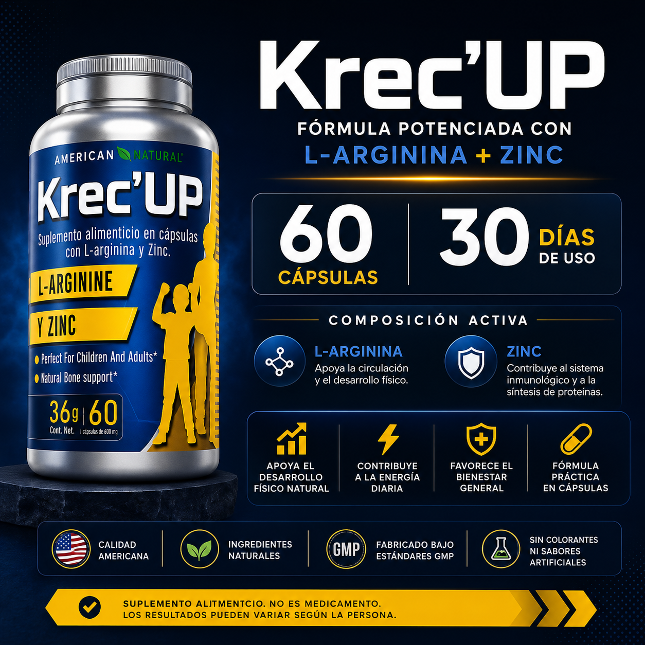 AlturaMax Pro Krec’Up™: Ayuda a Potenciar el Crecimiento de Forma Natural en Solo 2 Meses