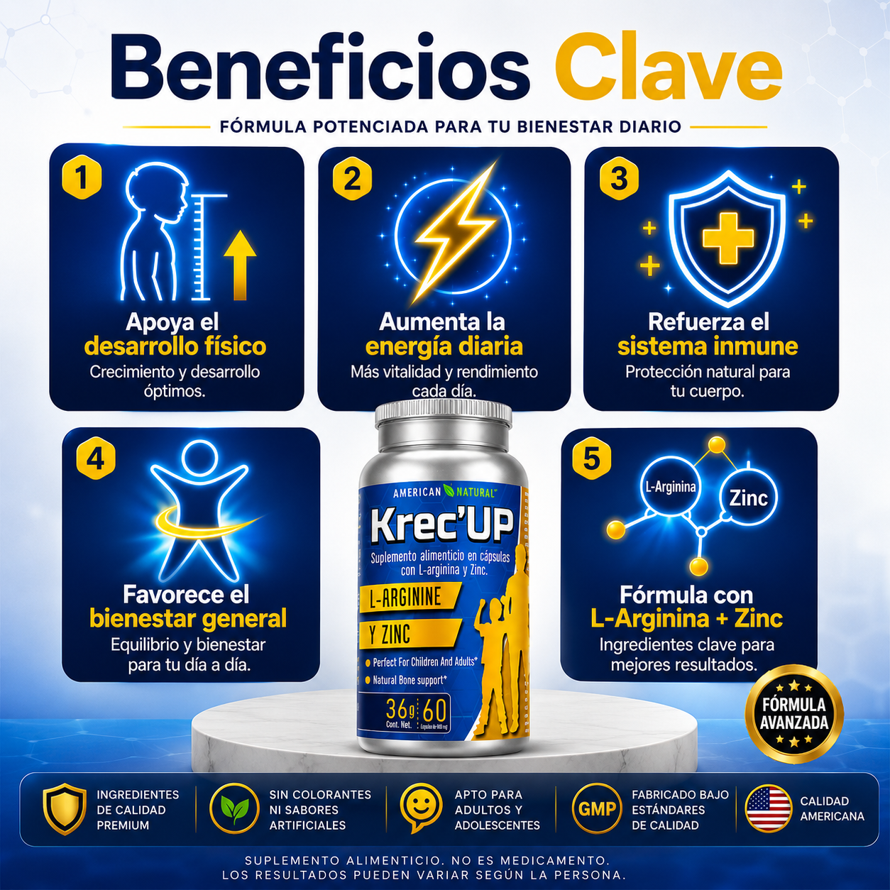 AlturaMax Pro Krec’Up™: Ayuda a Potenciar el Crecimiento de Forma Natural en Solo 2 Meses
