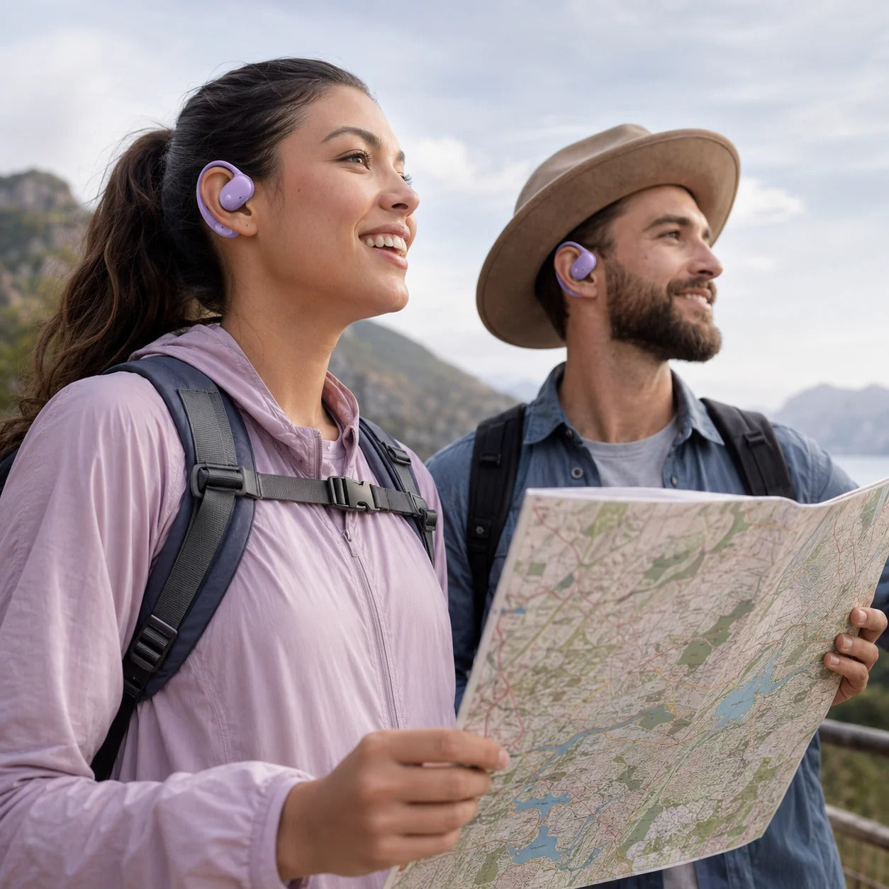 Audífonos Bluetooth OWS T2™ Open Ear | ¡Rompe la barrera del idioma! Traduce más de 100 idiomas en tiempo real con IA. Perfectos para viajes, negocios y reuniones. Incluyen asistente de voz + 🎁 APP GRATIS.